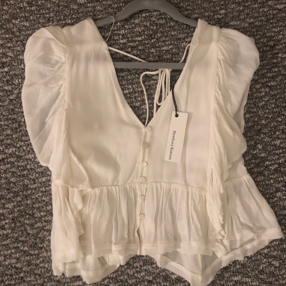 NWT Magnolia Boutique Off White Blouse
